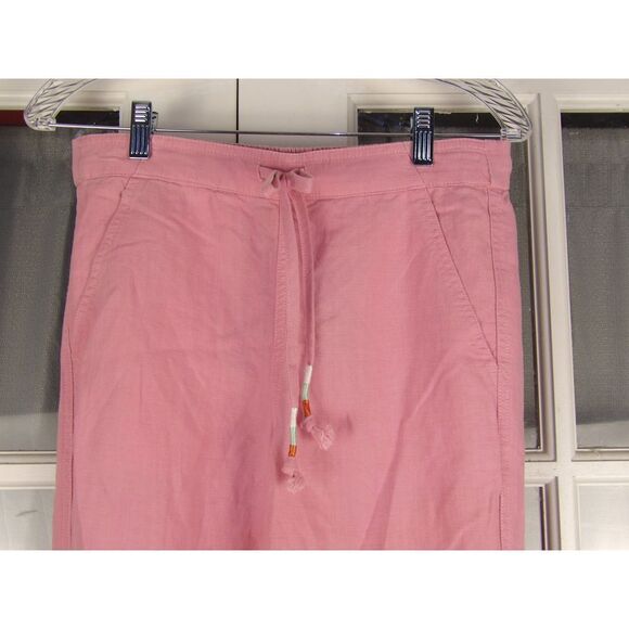 NWT J Crew Womens Bohemian Rose Linen Blend Tie Waist Seaside Pants XS - Picture 3 of 5